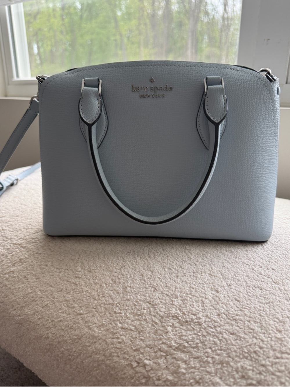 Kate spade Pale Blue Dome Satchel with Removable Strap
